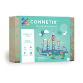 Set de construcție magnetic, 106 piese, Pastel Ball Run, CONNETIX