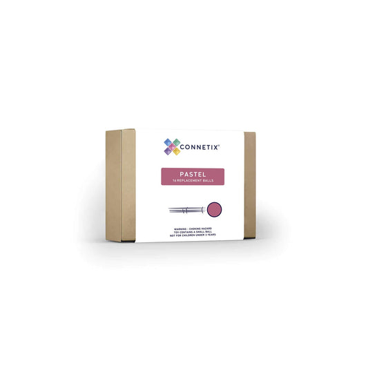 Set de construcție magnetic, 16 bile, Pastel Bile, CONNETIX