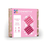 Set de construcție magnetic, 2 piese, Pastel Pink & Berry, Plăci de bază, CONNETIX
