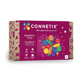 Set de construcție magnetic, 30 piese, Rainbow Geometry, CONNETIX