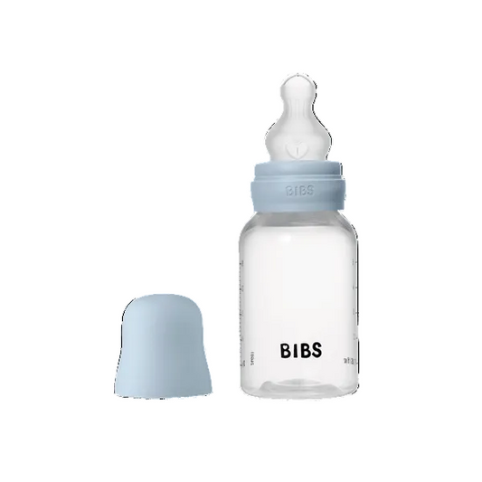 Biberon anticolici, 150ml, tetină silicon flux lent, Baby Blue, BIBS