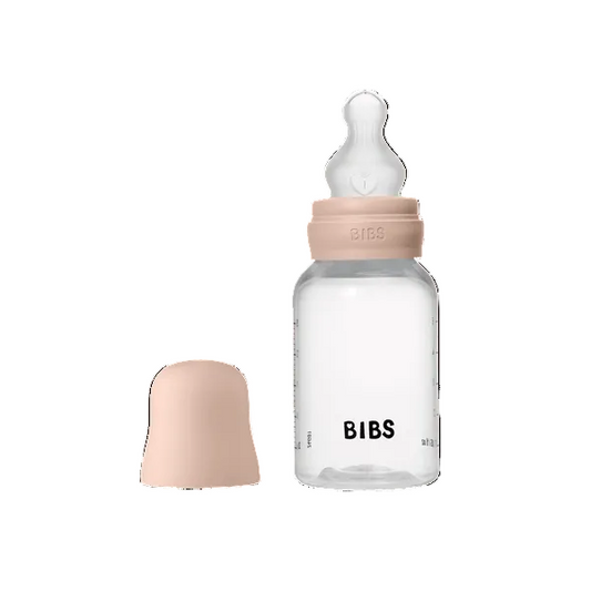 Biberon anticolici, 150ml, tetină silicon flux lent, Blush, BIBS