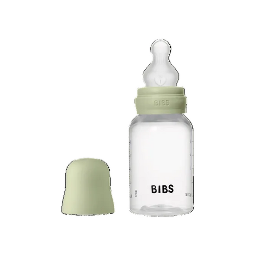 Biberon anticolici, 150ml, tetină silicon flux lent, Sage, BIBS