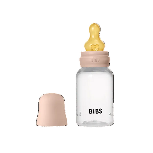 Biberon anticolici, 150ml, tetină latex flux lent, Blush, BIBS