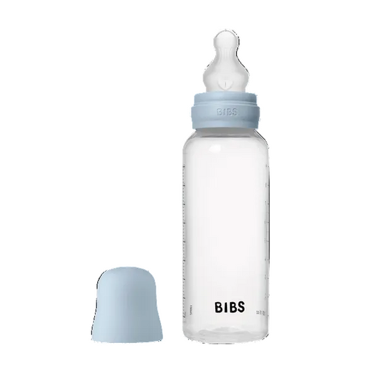 Biberon anticolici, 270ml, tetină silicon flux mediu, Baby Blue, BIBS