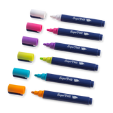 Carioci lavabile, pentru geamuri, 6 culori, Super Petit