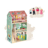 Set jucării, Casă de păpuși și Set 4 figurine familie