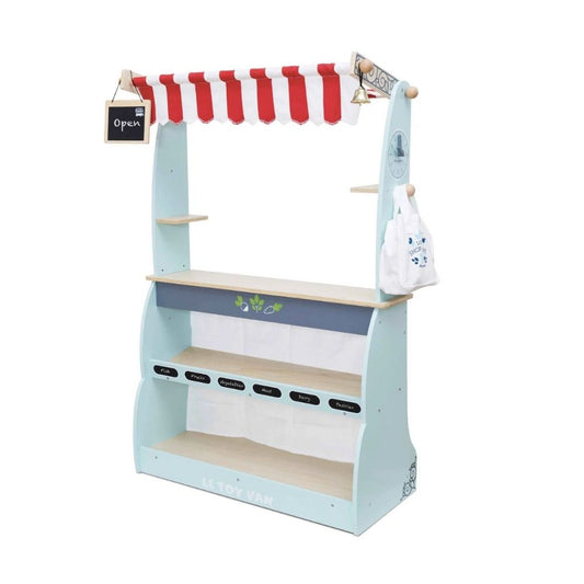 Magazin și cafenea de jucărie, lemn, albastru, Honeybee, Le Toy Van