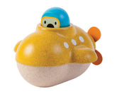 Jucărie de baie cu 1 submarin cu elice și 1 figurină scafandru, Plan Toys