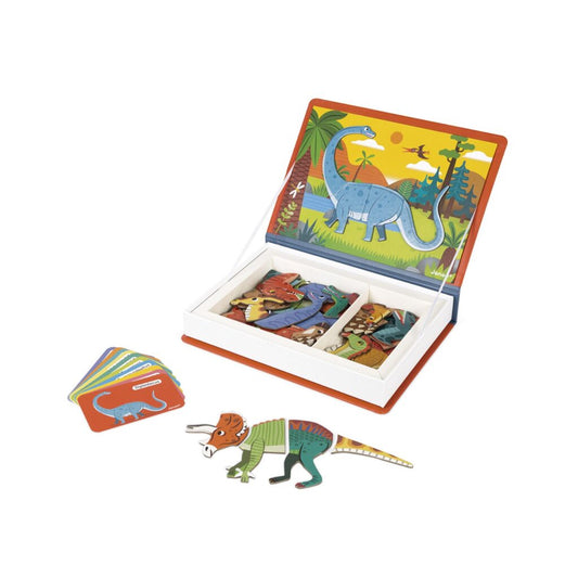 Joc educativ magnetic, Magneti'book, Dinozauri, Janod