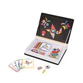 Joc educativ magnetic, Magneti'book, Puzzle Tangram, Janod