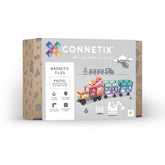 Set de construcție magnetic, 50 piese, Pastel Transport, Connetix
