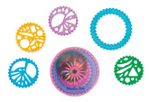 Set desen, Spirale pentru desen geometric, 5 piese, Moulin Roty