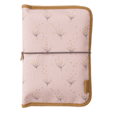 Plic pentru scutece, cu salteluță de înfășat, roz cu păpădie, Fresk