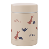 Recipient mâncare pentru bebeluși, termoizolant, 300ml, alb, Iepuraș, Rabbit Sandshell, Fresk