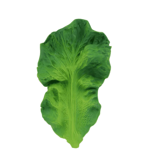 Jucărie dentiție, cauciuc natural, Kendall Frunza de Kale, Oli & Carol