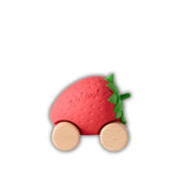 Mașinuță bebeluș, cauciuc natural și lemn, Căpșunica Sweetie, Oli&Carol