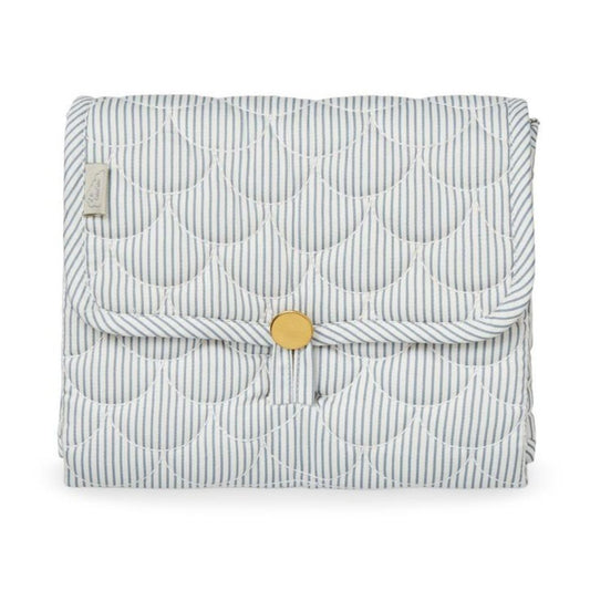 Salteluță pentru înfășat portabilă, bumbac, Classic Stripes Blue, Cam Cam Copenhagen