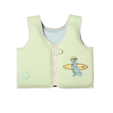 Vestă de înot pentru copii, 3 - 6 ani, Shred Turtle Aqua, SUNNYLiFE × Rip Curl