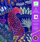 Set creativ, Răzuit, Descoperă animale sălbatice, Djeco