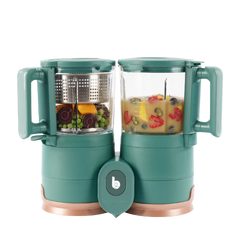 Babymoov - Robot multifunctional Nutribaby Glass 4 in 1 din sticla si otel inoxidabil