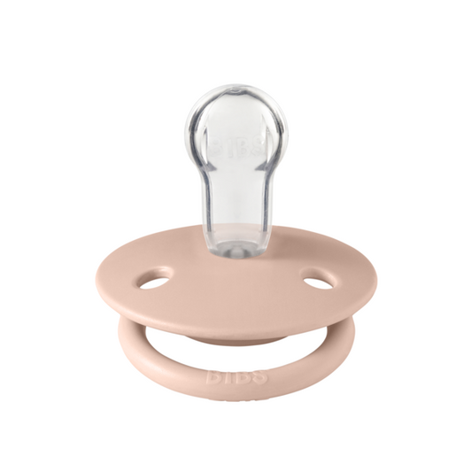 BIBS - Suzeta De Lux Silicon, tetina rotunda, marime universala (0-3 ani)-Blush