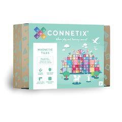Set de construcție magnetic, 120 piese, Pastel Creativ, CONNETIX