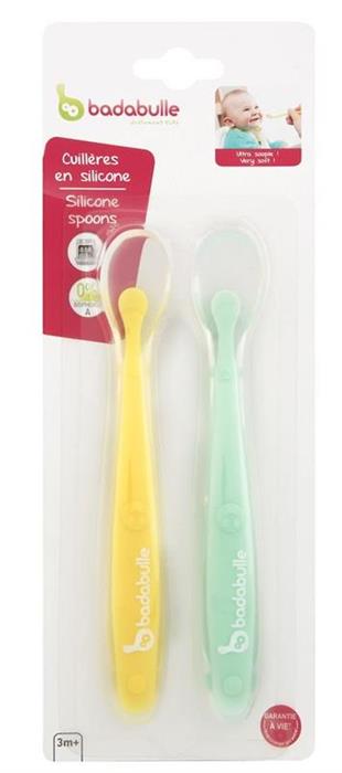 Badabulle - Set 2 linguri de silicon