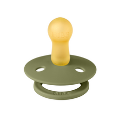 BIBS - Suzeta Colour Latex, tetina rotunda, 6 luni +-Olive