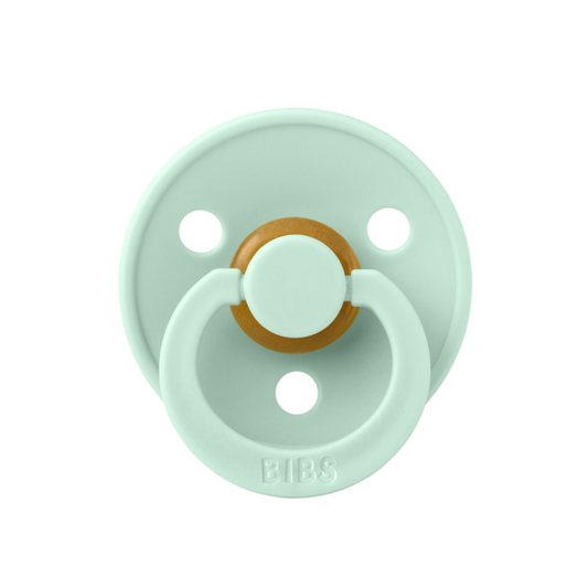 BIBS - Suzeta Colour Latex, tetina rotunda, 6 luni +-Nordic Mint
