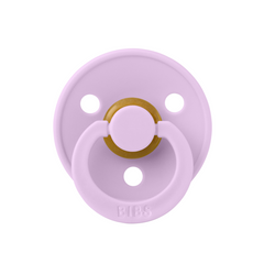 BIBS - Suzeta Colour Latex, tetina rotunda, 6 luni +-Violet Sky
