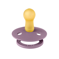 BIBS - Suzeta Colour Latex, tetina rotunda, 6 luni +-Mauve