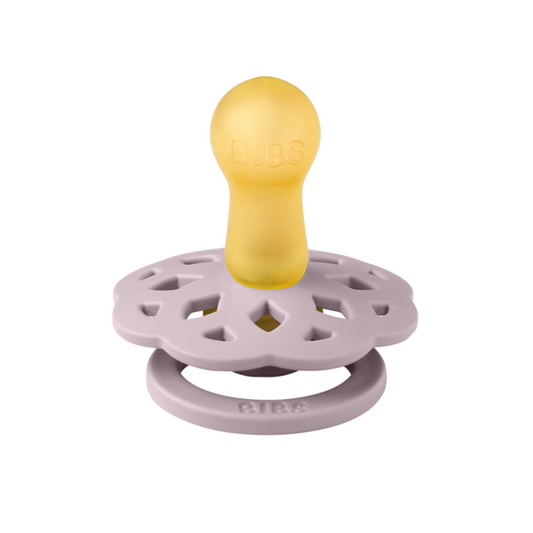 BIBS - Suzeta Boheme Latex, tetina rotunda, 6 luni +-Dusky Lilac