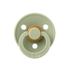 BIBS - Suzeta Colour Latex, tetina rotunda, 18 luni+-Sage