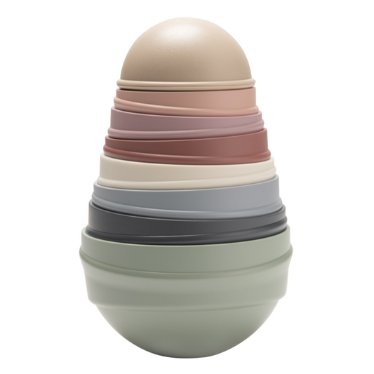 BIBS -  Jucaria Turnul Wobbly, Pastel Rainbow