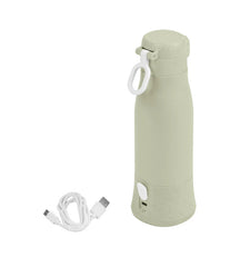 Babymoov - Moov & Feed Incalzitor de biberoane portabil si reincarcabil, Sage Green