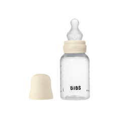 BIBS - Set complet biberon anticolici PP fara BPA, 150 ml, Silicon, Ivory