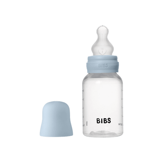 Biberon anticolici, 150ml, tetină silicon flux lent, Baby Blue, BIBS