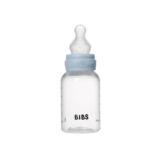 Biberon anticolici, 150ml, tetină silicon flux lent, Baby Blue, BIBS