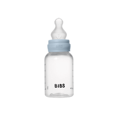 BIBS - Set complet biberon anticolici PP fara BPA, 150 ml, Silicon, Baby Blue