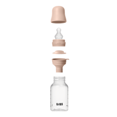 BIBS - Set complet biberon anticolici PP fara BPA, 150 ml, Silicon, Blush