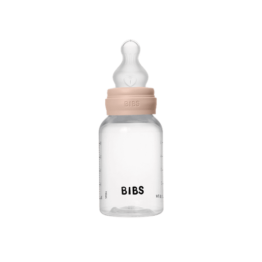 Biberon anticolici, 150ml, tetină silicon flux lent, Blush, BIBS