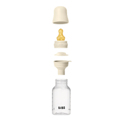BIBS - Set complet biberon anticolici PP fara BPA, 150 ml, Latex, Ivory
