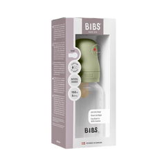 BIBS - Set complet biberon anticolici PP fara BPA, 150 ml, Latex, Sage