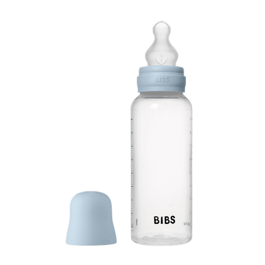 Biberon anticolici, 270ml, tetină silicon flux mediu, Baby Blue, BIBS