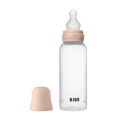BIBS - Set complet biberon anticolici PP fara BPA, 270 ml, Silicon, Blush