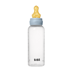 BIBS - Set complet biberon anticolici PP fara BPA, 270 ml, Latex, Baby Blue