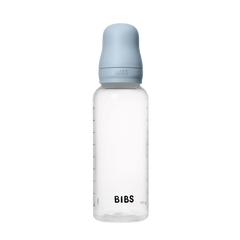 BIBS - Set complet biberon anticolici PP fara BPA, 270 ml, Latex, Baby Blue