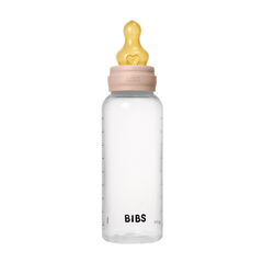 BIBS - Set complet biberon anticolici PP fara BPA, 270 ml, Latex, Blush