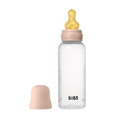 BIBS - Set complet biberon anticolici PP fara BPA, 270 ml, Latex, Blush
